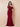Lace Applique Beaded One Shoulder Mermaid Mother of the Bride Dress in Burgundy