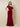Lace Applique Beaded One Shoulder Mermaid Mother of the Bride Dress in Burgundy
