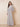 Flutter Long Sleeve Chiffon Pleated Mother of the Bride Dress with Pocket in Silver