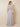 Flutter Long Sleeve Chiffon Pleated Mother of the Bride Dress with Pocket in Silver