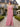 Chiffon Ruffled A-Line Long Mother of the Bride Dress with Square Neck in Dusty Pink