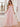 Off Shoulder Lace Embroidery A-Line Floor Length Prom Dress - Pink