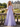Sparkly Lace Removable Sleeves Ball Gown Prom Dress - Lilac