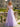 Hand Made Floral Off Shoulder Long Prom Ball Gown Dress in Lilac