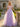 Hand Made Floral Off Shoulder Long Prom Ball Gown Dress in Lilac