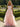 Illusion Bodice Leaf Lace Ball Gown Prom Dress - Pink
