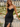 Spaghetti Shoulder Straps Sparkly Beading Long Mermaid Prom Dress - Black