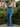 Spaghetti Shoulder Straps Sparkly Beading Long Mermaid Prom Dress - Blue