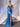 Sheer Bodice Lace Embroidery Boned Mermaid Prom Dress-Blue
