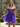 3D Rose Boned Off Shoulder Mini Ball Gown Prom Dress in Purple