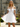 3D Rose Boned Off Shoulder Mini Ball Gown Prom Dress in White