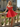 3D Rose Boned Off Shoulder Mini Ball Gown Prom Dress in Red