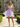 3D Rose Boned Off Shoulder Mini Ball Gown Prom Dress in Lavender