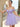 3D Rose Boned Off Shoulder Mini Ball Gown Prom Dress - Lilac