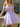 3D Rose Boned Off Shoulder Mini Ball Gown Prom Dress in Lilac