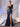 3D Rose Sheer Bodice Boned Satin Mermaid Prom Dress Long-Dark Blue