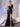 3D Rose Sheer Bodice Boned Satin Mermaid Prom Dress Long-Black