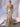 3D Rose Sheer Bodice Boned Satin Mermaid Prom Dress Long-Champagne