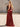 3D Rose Sheer Bodice Boned Satin Mermaid Prom Dress Long - Crimson