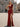 3D Rose Sheer Bodice Boned Satin Mermaid Prom Dress Long - Crimson
