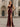 3D Rose Sheer Bodice Boned Satin Mermaid Prom Dress Long - Deep Burgundy