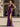 3D Rose Sheer Bodice Boned Satin Mermaid Prom Dress Long - Purple Grey