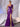 3D Rose Sheer Bodice Boned Satin Mermaid Prom Dress Long-Purple Grey