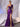 3D Rose Sheer Bodice Boned Satin Mermaid Prom Dress Long - Grape