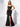Crystal Lace Embroidery Long Mermaid Prom Dress With Ruffle in Black