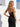 Crystal Lace Embroidery Long Mermaid Prom Dress With Ruffle in Black