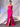Crystal Lace Embroidery Mermaid Prom Dress With Ruffle-Hot Pink