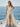 V-Neck Ruched Bust Long Mermaid Prom Dress With Waist Drop - Champagne