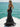 V-Neck Ruched Bust Long Mermaid Prom Dress With Waist Drop - Black