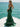V-Neck Ruched Bust Long Mermaid Prom Dress With Waist Drop - Green