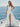 V-Neck Ruched Bust Long Mermaid Prom Dress With Waist Drop - Ivory