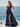 V-Neck Ruched Bust Long Mermaid Prom Dress With Waist Drop - Navy Blue