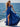 V-Neck Ruched Bust Long Mermaid Prom Dress With Waist Drop - Royal Blue