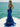 V-Neck Ruched Bust Long Mermaid Prom Dress With Waist Drop - Royal Blue
