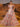 Puff Sleeve Floral Print Sweetheart Prom Dress With Ruffle-Orange Floral