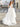 Illusion Off Shoulder Lace Embroidery Outdoor Wedding Dress With Chapel Train - Ivory