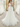 V-Neck Embroidery Lace Wedding Dress With Chapel Train - Ivory