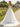 Off Shoulder Illusion Embroidery A-Line Wedding Dress - Ivory