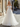 Off Shoulder Deep V-Neck Embroidery Ball Gown Outdoor Lace Wedding Dress - Ivory