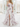 Floral Off Shoulder Organza A-Line Wedding Dress - White Floral