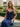 Strapless Sparkly Crystal Hot Fix Lace Up Long Mermaid Prom Dress in Navy Blue