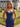 Strapless Sparkly Crystal Hot Fix Lace Up Long Mermaid Prom Dress in Navy Blue