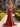 Hot Fix Crystal Pleated Corset Long Mermaid Prom Dress With Slit in Red
