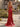 Hot Fix Crystal Pleated Corset Long Mermaid Prom Dress With Slit in Red