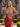 Hot Fix Crystal Pleated Corset Long Mermaid Prom Dress With Slit in Red