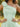 One Shoulder Homecoming Cocktail Dress Short A-Line in Mint Green